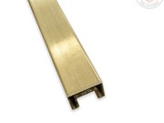 Top Rail - EH Square - 5.8m Lengths - Brushed Gold